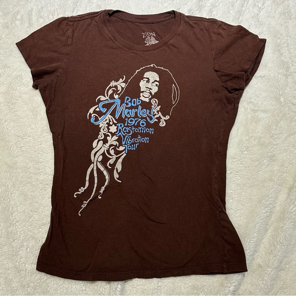 Vintage Zion bob Marley 1976 size medium woman’s t shirt